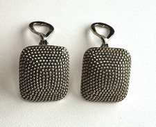 Vintage Monet Gold Tone Textured Clip On Earrings Elegant picture