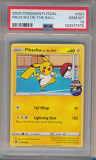 2020 Pokemon Futsal Pikachu on the Ball #001 PSA 10 picture
