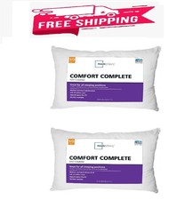 Mainstays Comfort Complete Bed Pillow, Standard/Queen (2 Pack) picture