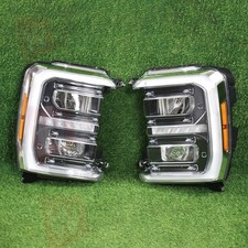 For 2023-2025 Ford F250 Superduty Black Trim LED Reflector Headlights Headlamps picture