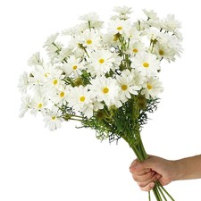 15 Bundles Artificial Flowers White Daisy UV picture
