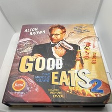 SIGNED Alton Brown Good Eats 2 Hardcover Book Bonus DVD see photos picture