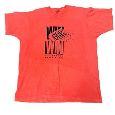True Vintage 80s HP Apollo Workstations Neon Pink T-Shirt Single Stitch XL DS picture