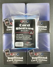 (100) BCW REGULAR Toploaders + 100 PENNY SLEEVES Ultra Pro picture