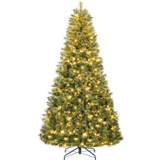 New 7.5Ft Pre Lit Cashmere Christmas Tree Holiday Decor picture