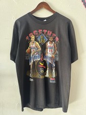 Vintage 1992 Larry Bird Magic Johnson Together At Last Salem USA T Shirt L picture