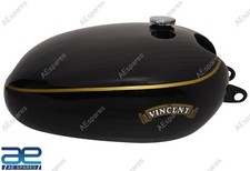 FOR VINCENT BLACK PAINTED GAS FUEL PETROL TANK ECs picture