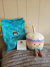 JELLYCAT Amuseable Rainbow Birthday Cake Fluffy Plush Decorations Doll Gift Toy picture