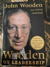 SIGNED -- Wooden on Leadership by John Wooden (2005, Hardcover) picture