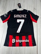 BNWT AC Milan 2025/26 Gimenez #7 Puma Authentic Jersey Men’s Size S Soccer picture