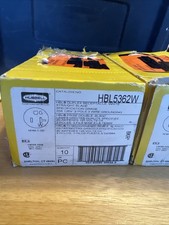 Hubbell 5362W, 125 VAC 1-Phase, 20 A, NEMA 5-20R, White, Duplex Receptacle X 20 picture