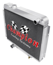JR Champion 4 Row All Aluminum Radiator for 1965 1966 Ford Galaxie 500 V8 Engine picture