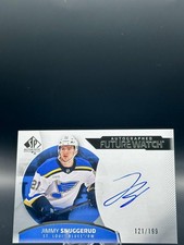 2025-26 SP Authentic Jimmy Snuggerud Future Watch Auto FWA /199 #132 Blues picture