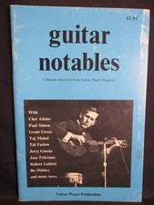 Guitar Notables 1975 Book Guitar Player Publications Chet Atkins Jerry Garcia picture
