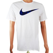 The Nike Tee Mens Active Shirt M White Logo Short Sleeve 891971 100 NEW picture