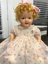 Rare HTF 1930's Baby Shirley Temple Composition Doll- Large 22