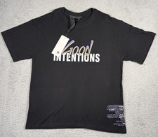 Vlone X Nav Good Intentions Tshirt Mens Large Black Purple Hip Hop Authentic NWT picture
