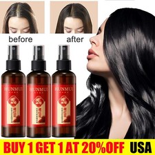3PCS 100% natural Saffron Black Ganoderma Polygonum Multiflorum Hair Care picture