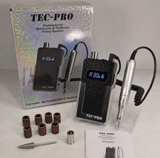Medicool Tec-Pro Portable Rechargeable Nail Drill TEC-PRO-BLK Black picture