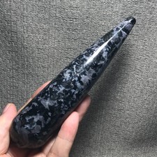 200g Natural Indigo Gabbro Crystal Quartz Healing Energy Stone Massage Stick 02 picture