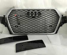 For Audi Q7 SQ7 RSQ7 style  bumper mesh Honeycomb Grill Grille silver 2016-2019 picture