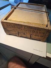 Vintage 1906 Wood Star Egg Carrier Crate John G. Elbs Rochester N.Y. Antique picture