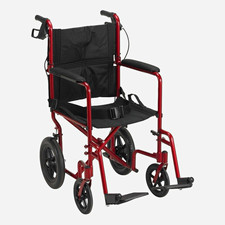 Drive Medical Lightweight Expedition Transport Wheelchair w/ Handbrakes picture