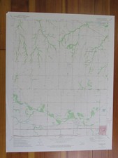 Richland Oklahoma 1974 Original Vintage USGS Topo Map picture