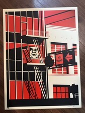 Shepard Fairey “SF Fire Escape” - Screen Print - Signed - Obey Giant 2011 picture