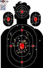 Splatter Shooting Target, Reactive Silhouette Impact Target, LG 18