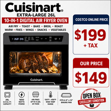 Cuisinart 10-in-1 Air Fryer Toaster Oven 26L X-Large Digital TOA-110 OPEN BOX picture