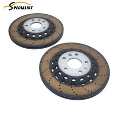 1 Pair Rear Brake Disc Rotors 330x22mm For Audi RS5 RS5 Sportback 2018-2025 2.9L picture