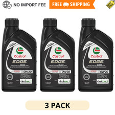 3 Pack CASTROL EDGE 0W-20 Advanced Full Synthetic Motor Oil 1 Quart Engine picture