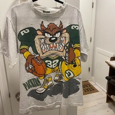 Vintage 1994 Green Bay packers taz reprint unisex shirt  AN58916 picture