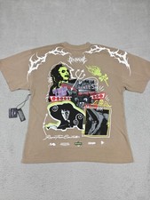 Civil Regime Beetlejuice Shirt Mens XL Sand Oversized Graphic Horror Movie Tee picture