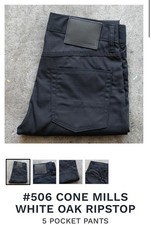 New Gustin #506 Cone Mills White Oak Ripstop 5 Pocket Pants 36x36 (measured)  picture