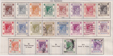 1938 Hong Kong Stp. Set of 20; King George 6th;  #'s 154-166A; SCV-$92; SP-$11.0 picture