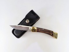 Vintage 1984 Buck 110 Folding Hunter Knife Factory Blade Replacement With Sheath picture