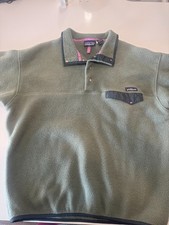Vintage 90s Patagonia Synchilla Snap-T Fleece L Eucalyptus Green Jamaica picture