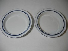 2 - Dansk Bistro Portugal Blue Ring Rim Cereal Soup Vegetable Bowls 8