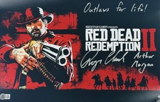 Roger Clark signed 11x17 photo Red Dead Redemption Arthur Morgan autograph BAS 4 picture