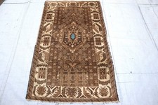 Vintage Caucasian Wool Rug 3x5 Oriental Turkmen Rug, Living Room Rug, Office Rug picture