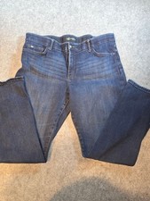 Lee Flex Motion Jeans Women’s 18M Regular Fit Straight Leg Mid Rise Dark Wash picture