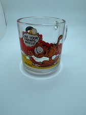 Vintage 1978 McDonald’s Garfield Glass Mug Use Your Friends Wisely Jim Davis picture