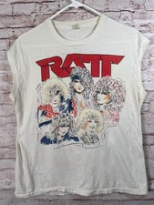 Vintage Ratt Invasion of Your Privacy Tour '86 Sleeveless Cotton T-Shirt XL picture