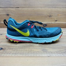 Mens 11 Nike Trail Air Zoom Wildhorse 5 Green Running Shoes Sneakers AW2222-300 picture