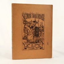 Senior Recorder Boys High School Brooklyn 1935 Vintage Yearbook Annual January picture