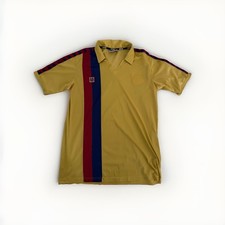 FC Barcelona 1981-1985 Away Meyba Retro Football Shirt Yellow Jersey Men’s Large picture