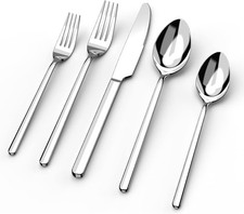 Silverware Set, 20 Piece Flatware Cutlery Set for 4, 18/10 Stainless Steel picture