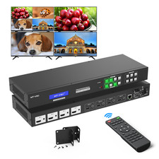 MT-VIKI 4x4 Seamless HDMI Matrix Switcher 4K@30Hz Video Wall Controller 2x2 PIP picture
